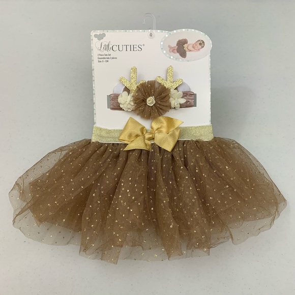 NEW Reindeer 2-Piece Tutu Set - Picture 2 of 4